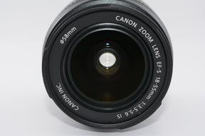 【外観特上級】Canon 標準ズームレンズ EF-S18-55mm F3.5-5.6 IS