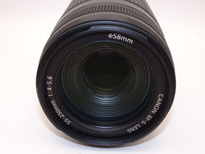 【外観特上級】Canon 望遠レンズ EF-S55-250mm F4-5.6 IS