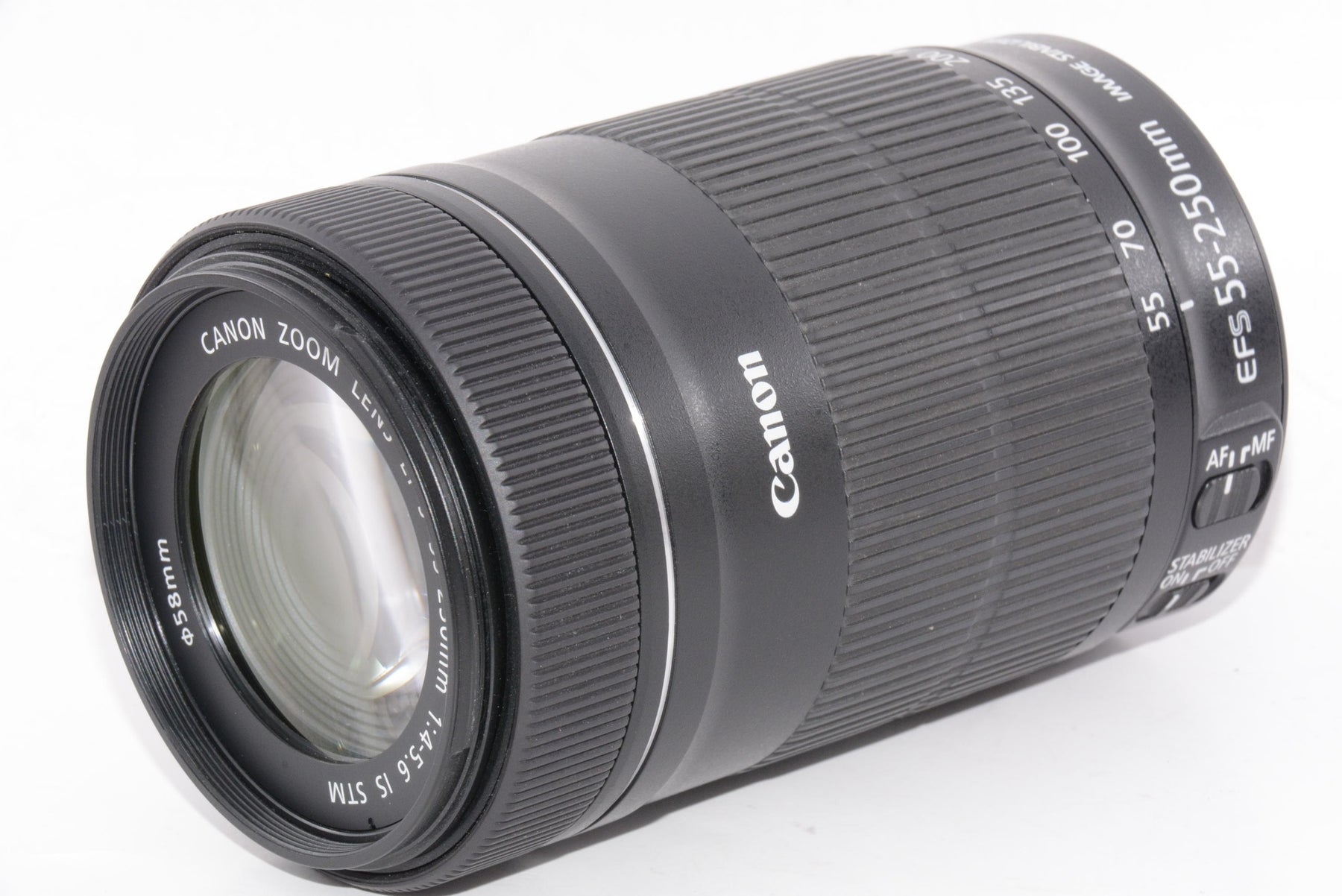 【外観特上級】Canon 望遠ズームレンズ EF-S55-250mm F4-5.6 IS STM