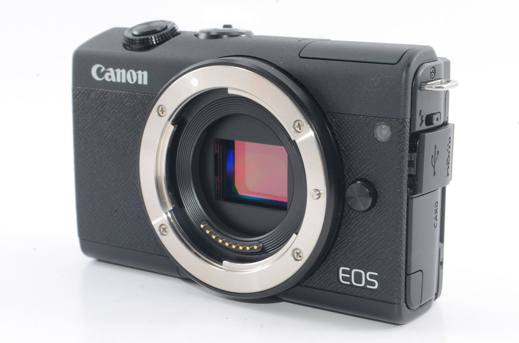 【外観並級】Canon ミラーレス一眼カメラ EOS M200 標準ズームキット ブラック EOSM200BK-1545ISSTMLK