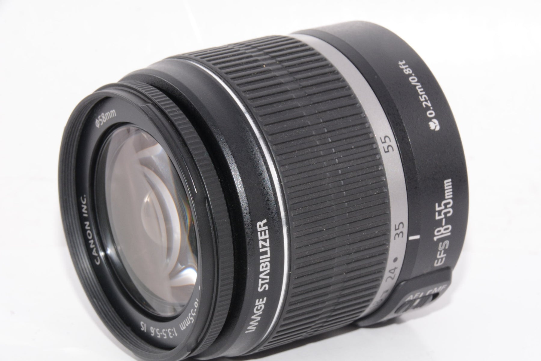 【外観並級】Canon 標準ズームレンズ EF-S18-55mm F3.5-5.6 IS