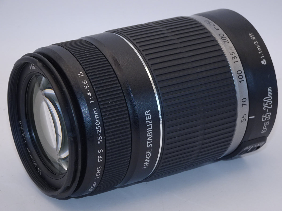 【外観特上級】Canon 望遠レンズ EF-S55-250mm F4-5.6 IS