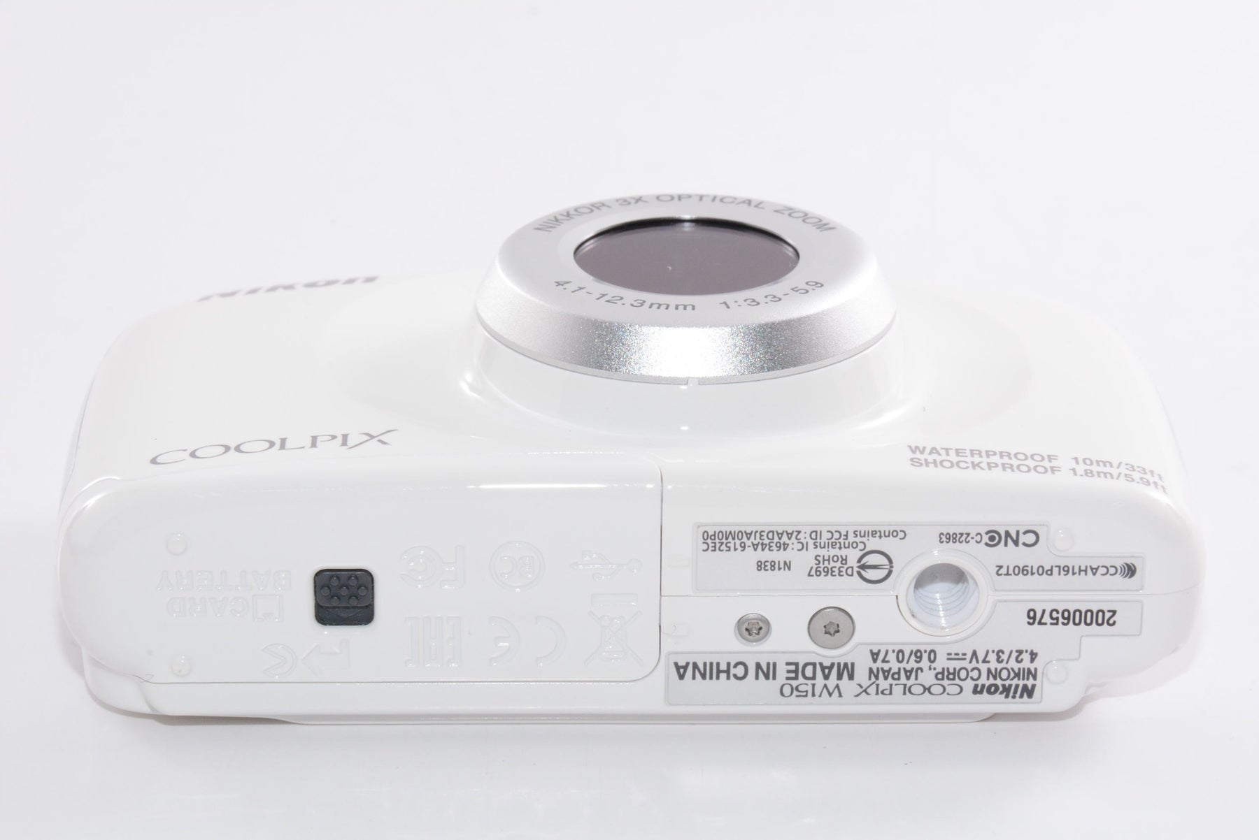 【外観特上級】Nikon デジタルカメラ COOLPIX W150 防水 W150WH クールピクス ホワイト
