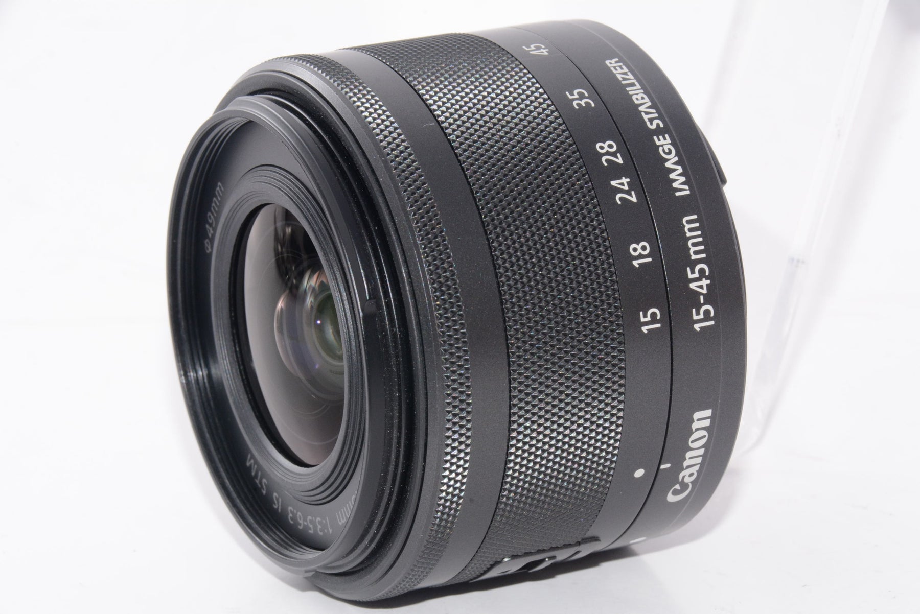 【外観特上級】Canon 標準ズームレンズ EF-M15-45mm F3.5-6.3IS STM(グラファイト) ミラーレス一眼対応 EF-M15-45ISSTM
