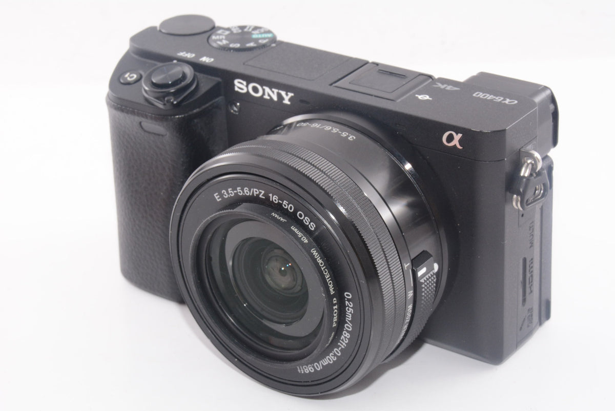 【外観特上級】ソニー ミラーレス一眼 α6400 パワーズームレンズキット E PZ 16-50mm F3.5-5.6 OSS ブラック ILCE-6400L B