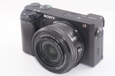 【外観特上級】ソニー ミラーレス一眼 α6400 パワーズームレンズキット E PZ 16-50mm F3.5-5.6 OSS ブラック ILCE-6400L B