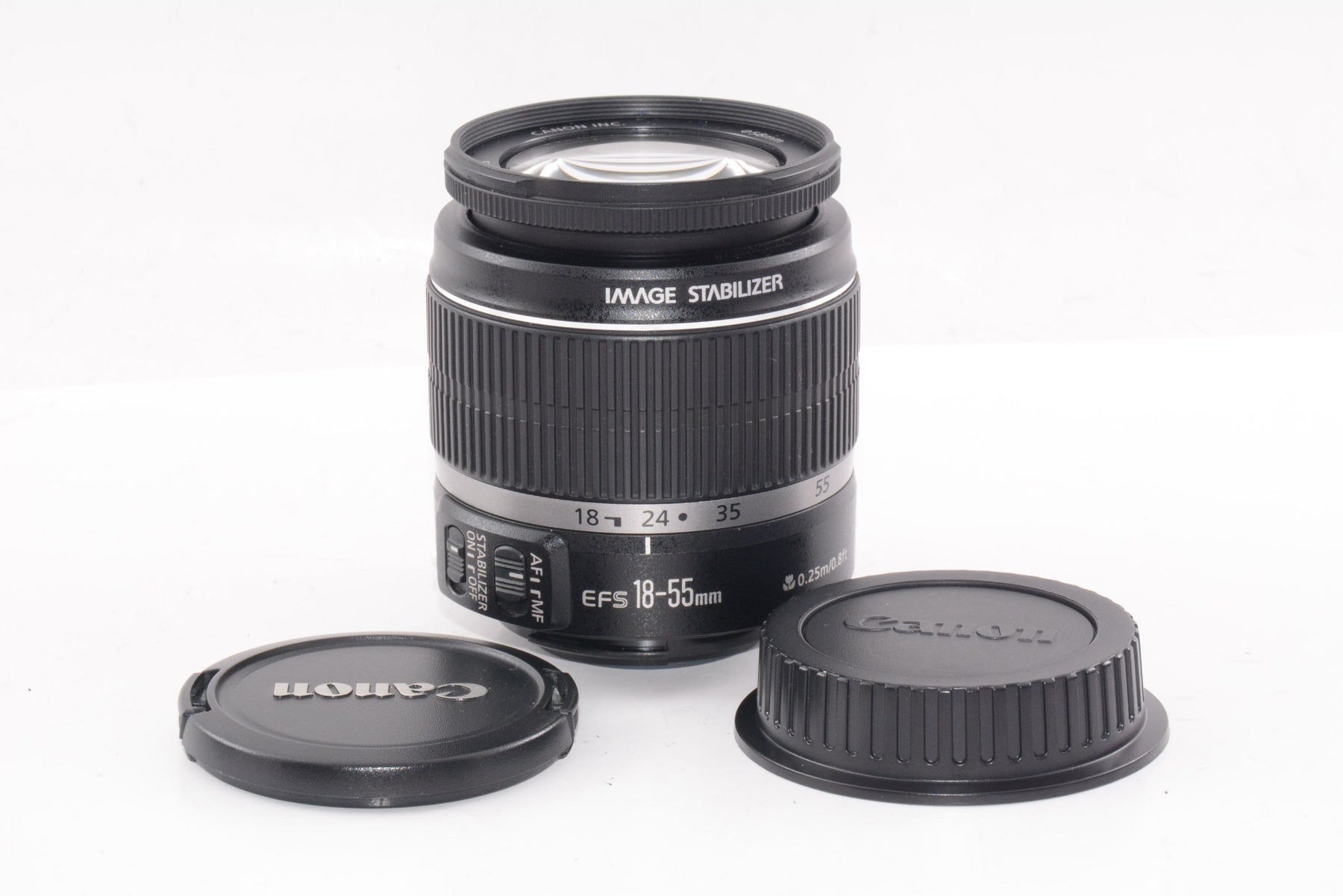 【外観特上級】Canon 標準ズームレンズ EF-S18-55mm F3.5-5.6 IS