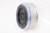 【外観特上級】OLYMPUS パンケーキレンズ M.ZUIKO DIGITAL 17mm F2.8 シルバー