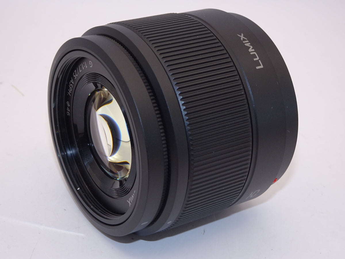 【外観特上級】パナソニック 単焦点レンズ マイクロフォーサーズ用 ルミックス G 25mm/ F1.7 ASPH. ブラック H-H025-K