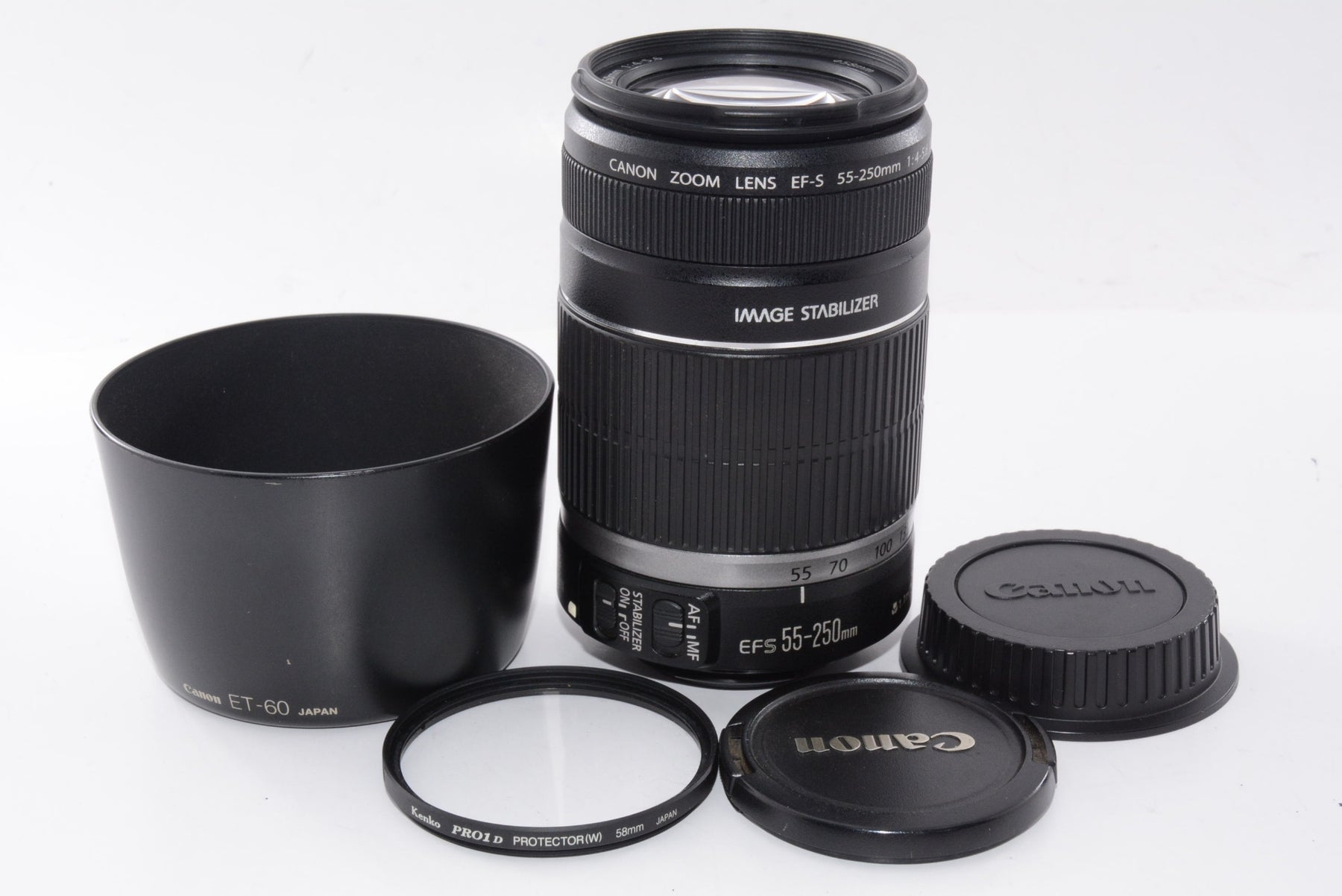 【外観並級】Canon 望遠レンズ EF-S55-250mm F4-5.6 IS