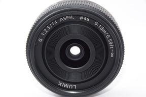 【外観特上級】パナソニック マイクロフォーサーズ用 ルミックス G 14mm/F2.5 ASPH.