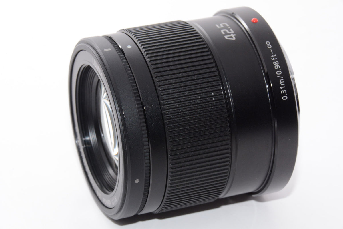 【外観特上級】パナソニック 単焦点 中望遠レンズ マイクロフォーサーズ用 ルミックス G 42.5mm/ F1.7 ASPH. / POWER O.I.S. ブラック H-HS043-K