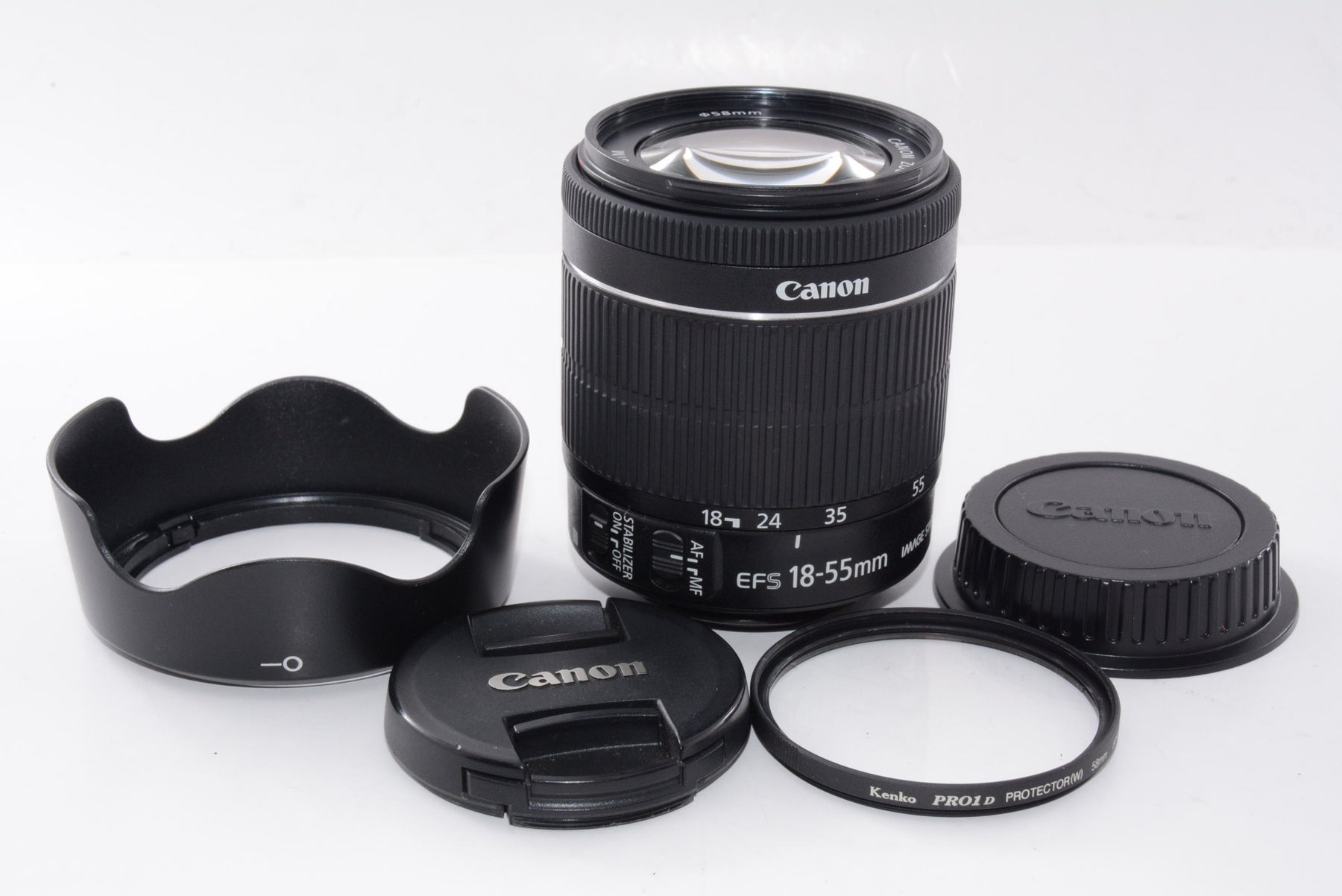 【外観特上級】Canon 標準ズームレンズ EF-S18-55mm F3.5-5.6 IS STM