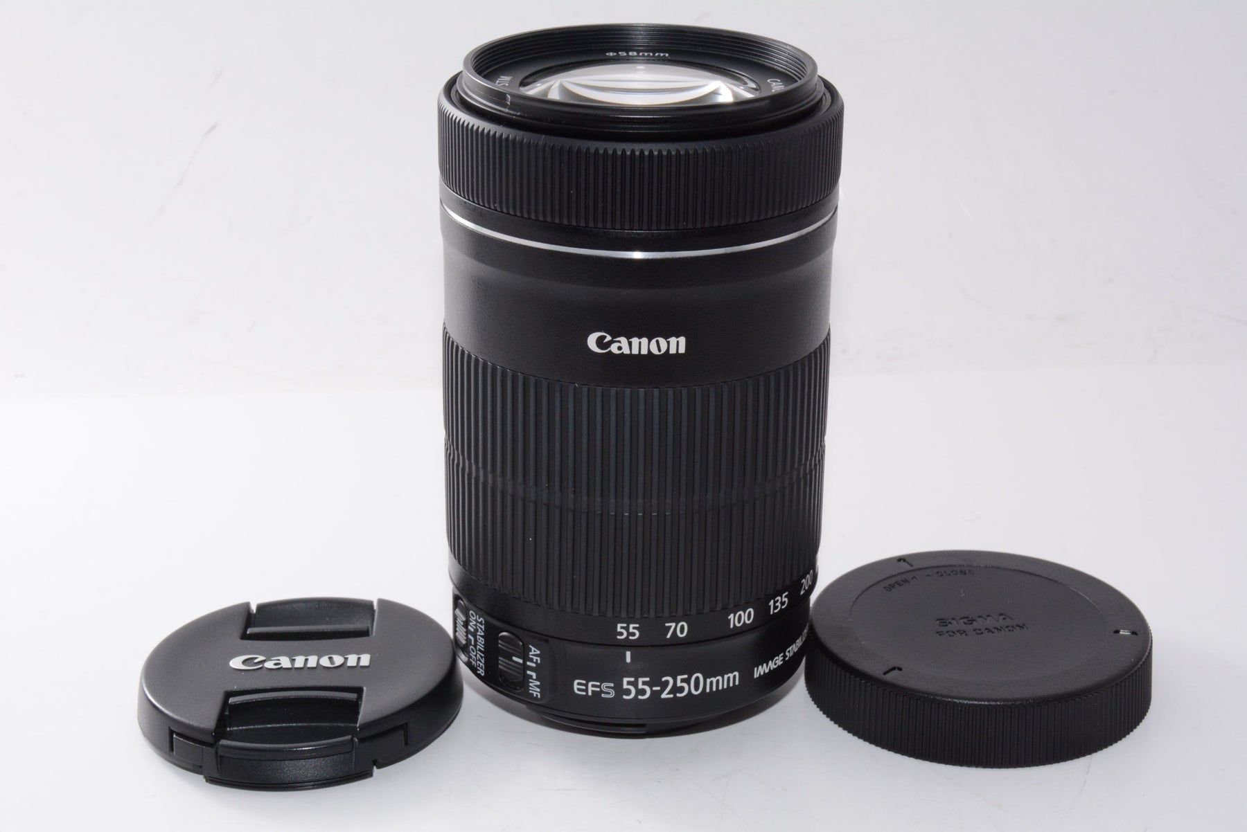 【外観特上級】Canon 望遠ズームレンズ EF-S55-250mm F4-5.6 IS STM