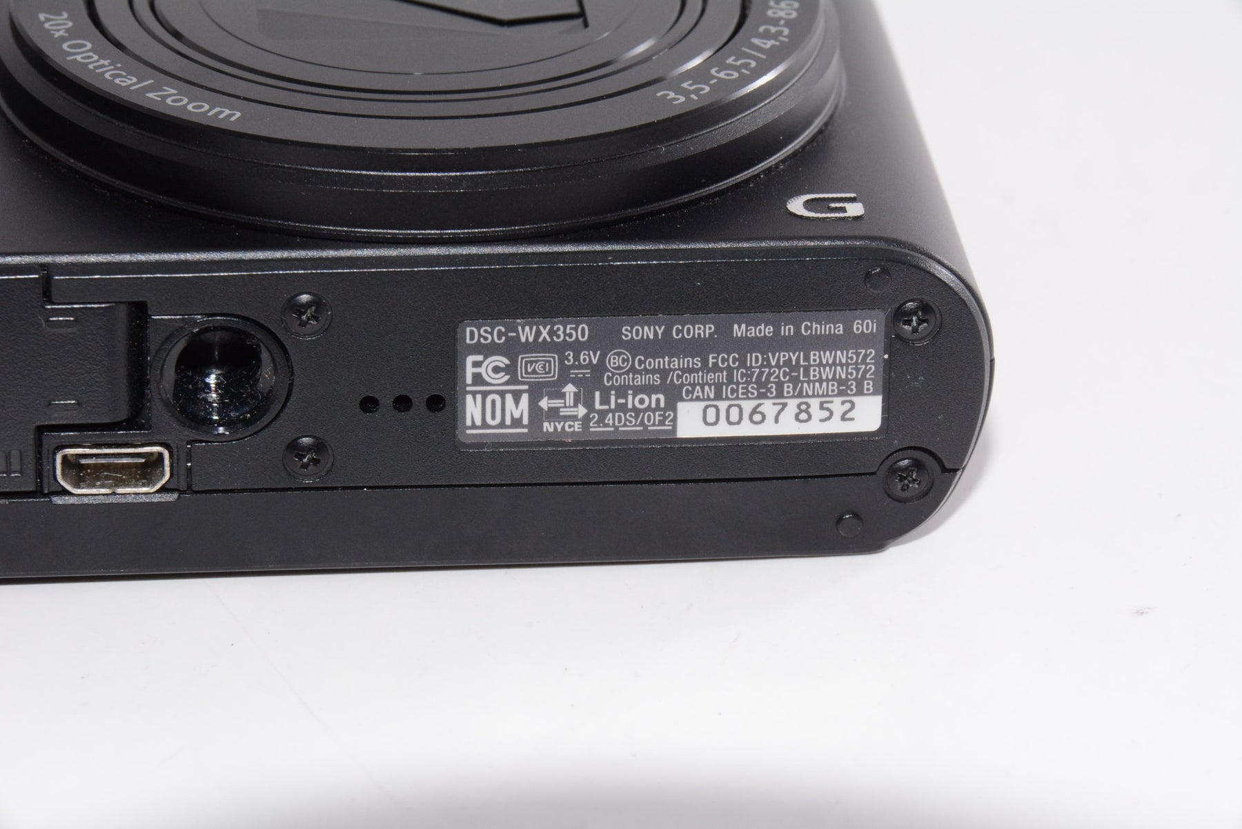 【外観並級】ソニー デジタルカメラ Cyber-shot WX350 ブラック DSC-WX350-B