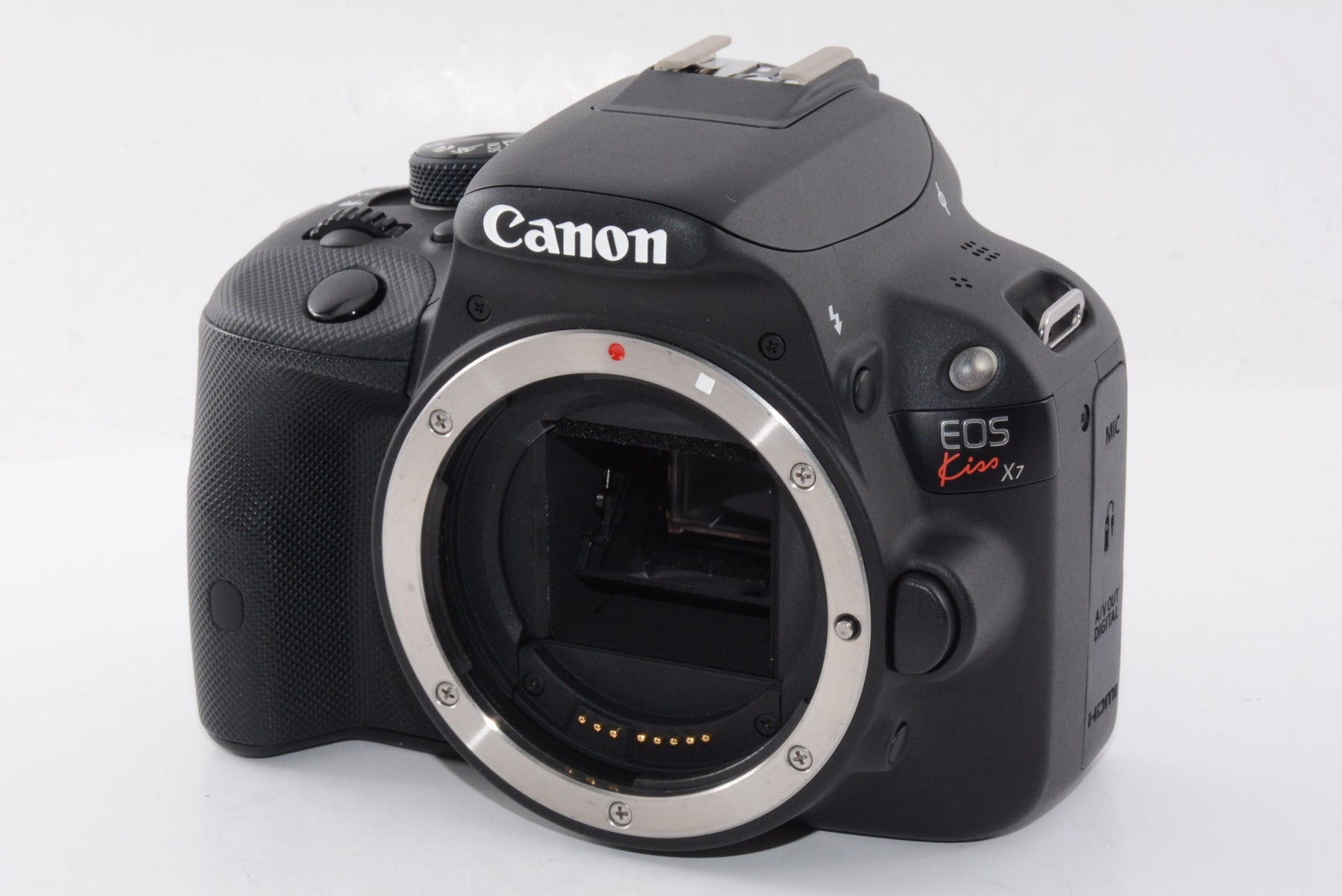 【外観並級】Canon デジタル一眼レフカメラ EOS Kiss X7 レンズキット EF-S18-55mm F3.5-5.6 IS STM付属 KISSX7-1855ISSTMLK