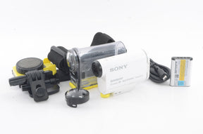 【外観並級】SONY ビデオカメラ アクションカム AS100V ウォータープルーフケース付 HDR-AS100V