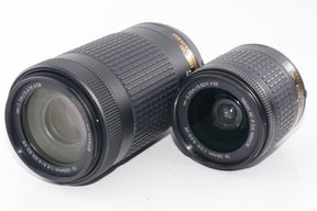 【外観並級】Nikon デジタル一眼レフカメラ D5600 ダブルズームキット ブラック D5600WZBK