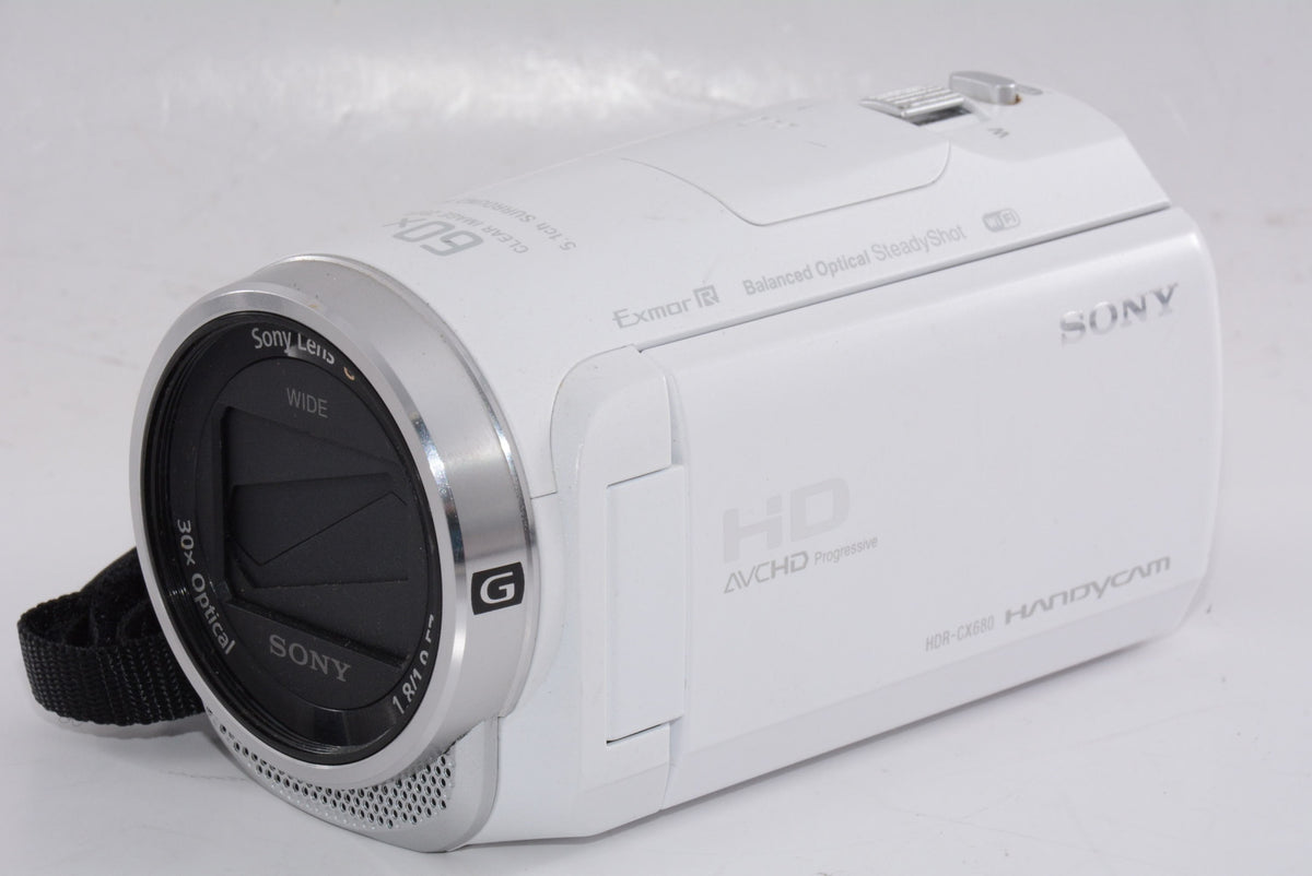 【外観並級】ソニー ビデオカメラ Handycam HDR-CX680 ホワイト