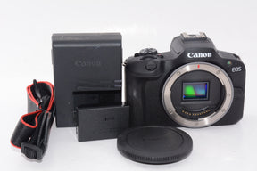 【外観並級】Canon ミラーレス一眼カメラ EOS R100 ボディー(レンズなし) ブラック/APS-C/約356g EOSR100
