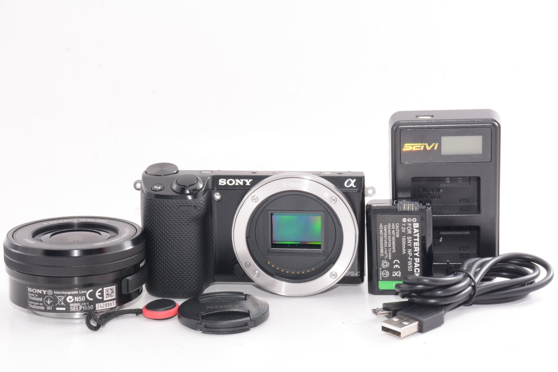 【外観特上級】SONY ミラーレス一眼 α NEX-5R パワーズームレンズキット NEX-5RL/B