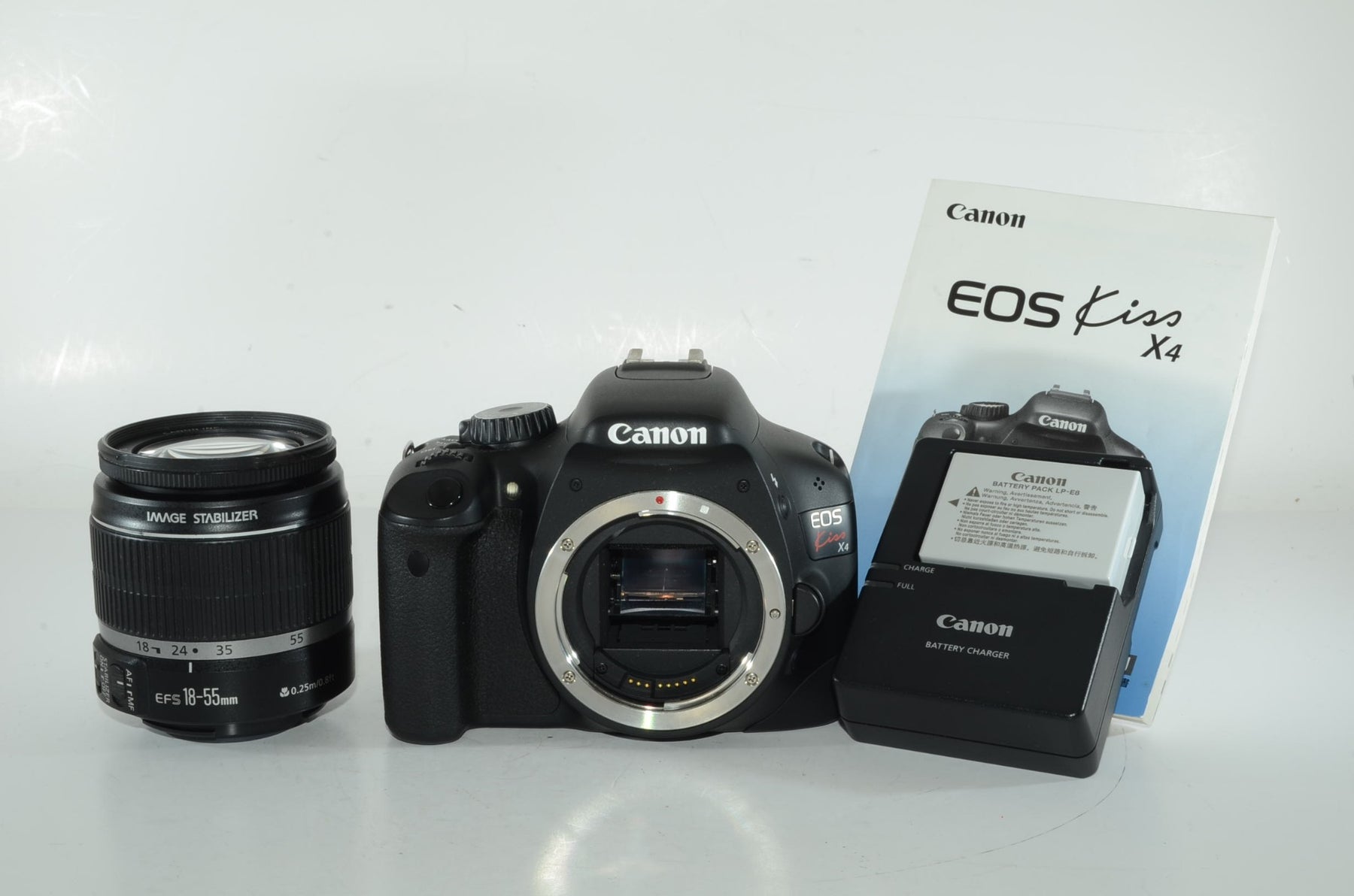 【外観特上級】Canon デジタル一眼レフカメラ EOS Kiss X4 EF-S 18-55 IS レンズキット KISSX4-1855ISLK