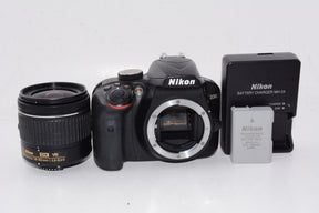 【外観並級】Nikon デジタル一眼レフカメラ D3400 AF-P 18-55 VR レンズキット ブラック D3400LKBK