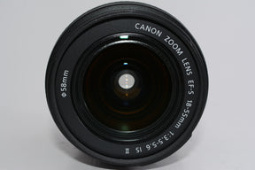 【外観並級】Canon 標準ズームレンズ EF-S18-55mm F3.5-.5.6 IS II
