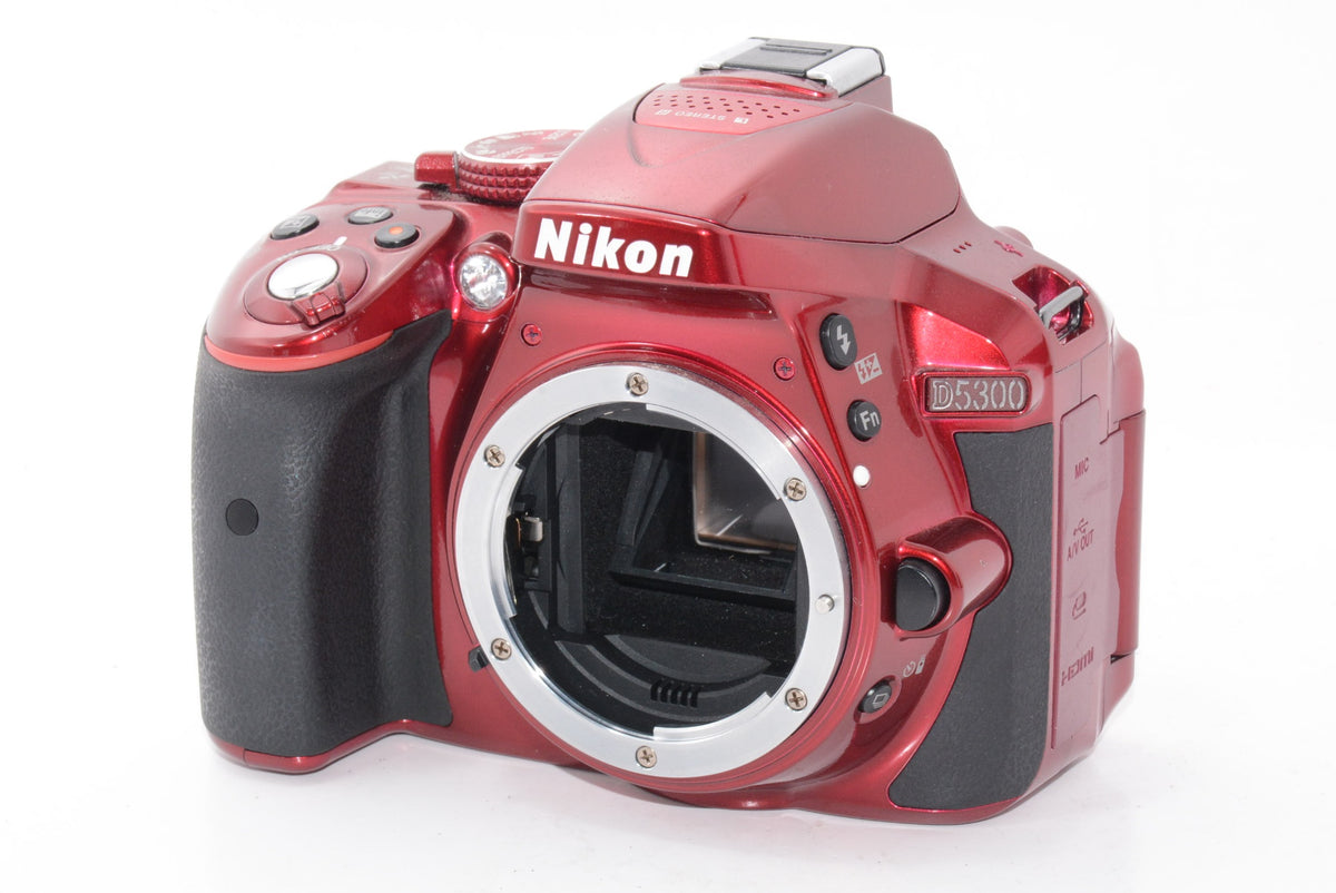 【外観並級】Nikon デジタル一眼レフカメラ D5300 レッド 2400万画素 3.2型液晶 D5300 RED