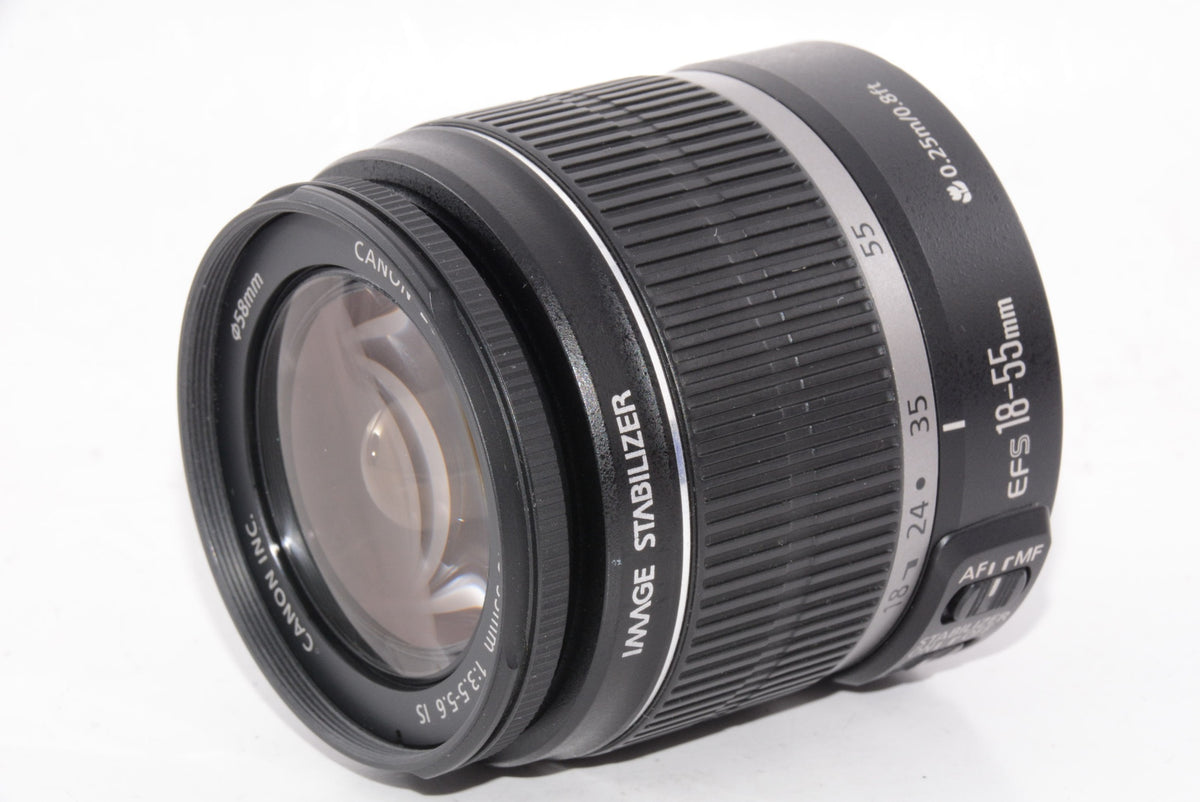 【外観並級】Canon 標準ズームレンズ EF-S18-55mm F3.5-5.6 IS