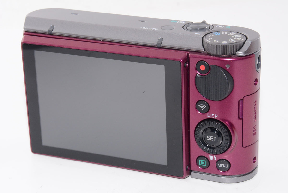 【外観特上級】CASIO デジタルカメラ EXILIM 自分撮りチルト液晶 EX-ZR1700WR ワインレッド
