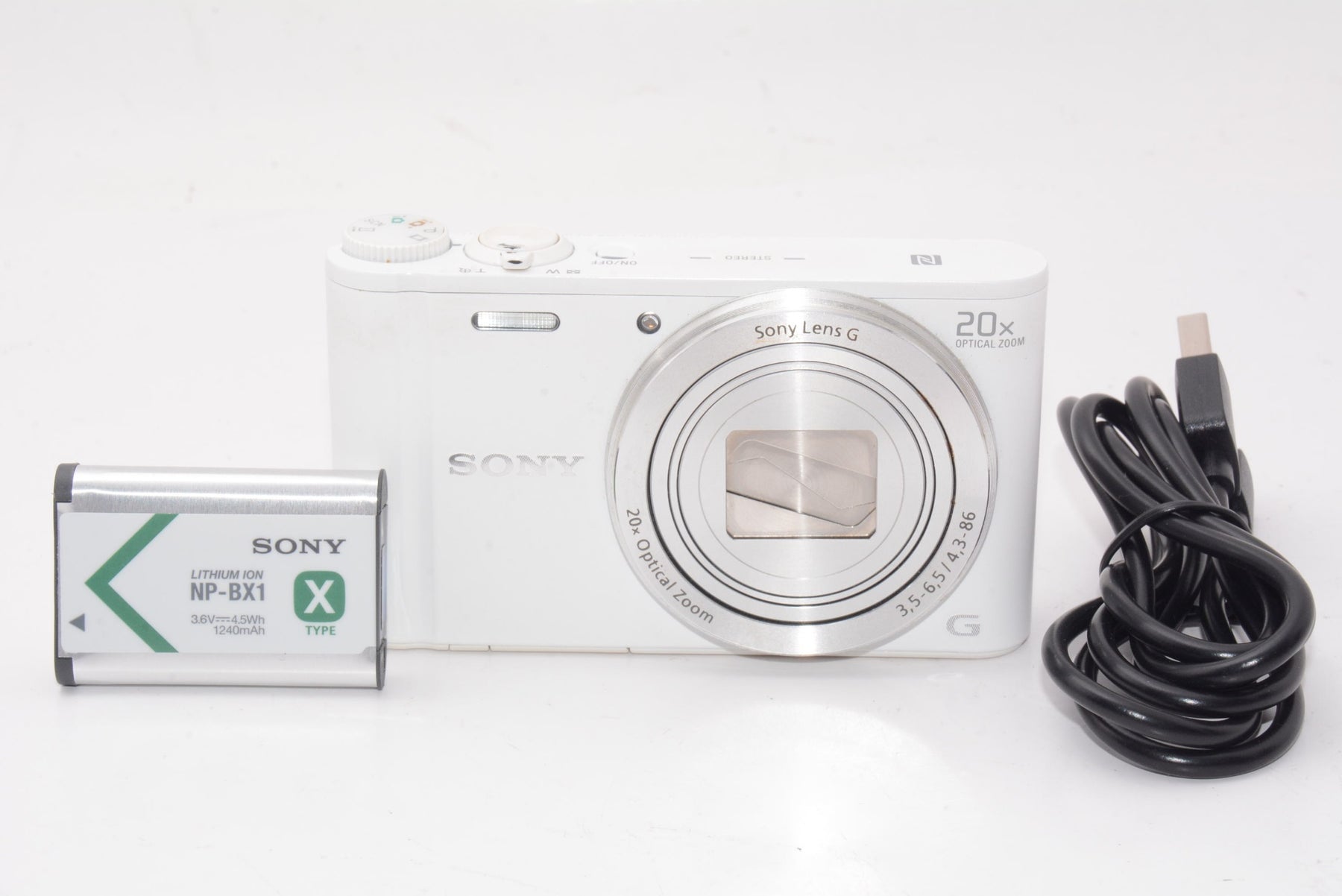 【外観並級】ソニー SONY デジタルカメラ Cyber-shot WX350 光学20倍 ホワイト DSC-WX350-W