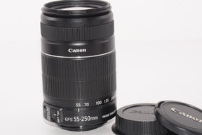 【外観特上級】Canon 望遠ズームレンズ EF-S55-250mm F4-5.6 IS II