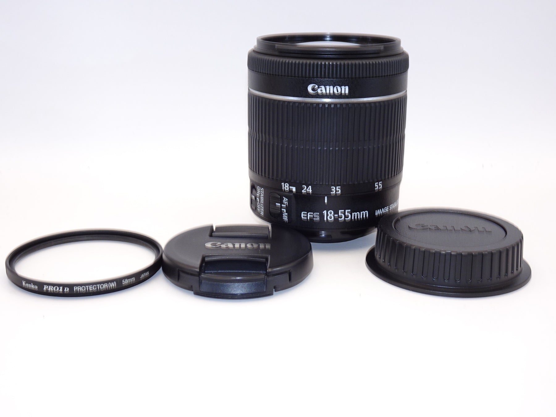 【外観特上級】Canon 標準ズームレンズ EF-S18-55mm F3.5-5.6 IS STM