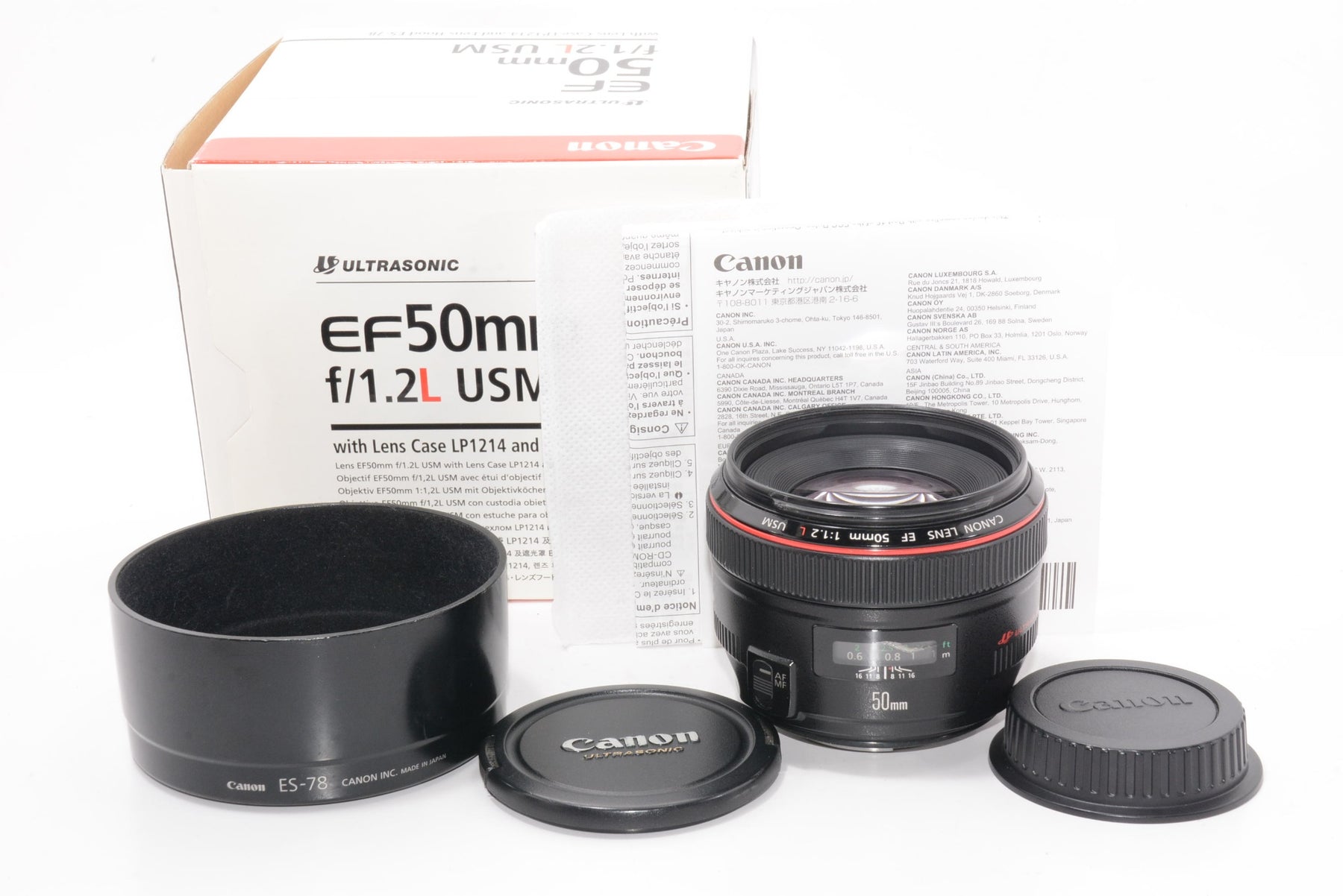 【外観並級】Canon 単焦点標準レンズ EF50mm F1.2L USM フルサイズ対応