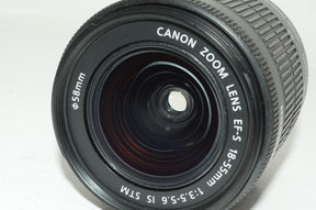 【外観特上級】Canon 標準ズームレンズ EF-S18-55mm F3.5-5.6 IS STM