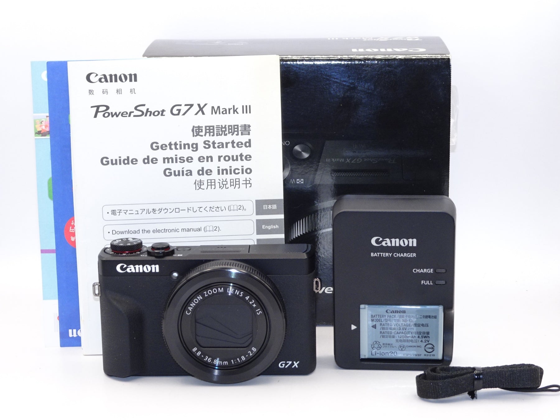 【外観特上級】Canon コンパクトデジタルカメラ PowerShot G7 X Mark III ブラック 1.0型センサー/F1.8レンズ/光学4.2倍ズーム PSG7XMARKIIIBK