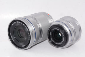 【外観並級】OLYMPUS ミラーレス一眼 PEN Lite E-PL3 ダブルズームキット シルバー E-PL3 DZKIT SLV