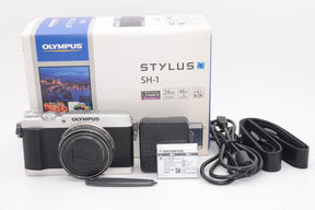 【外観並級】OLYMPUS デジタルカメラ STYLUS SH-1 シルバー 光学式5軸手ぶれ補正 光学24倍&超解像48倍ズーム SH-1 SLV