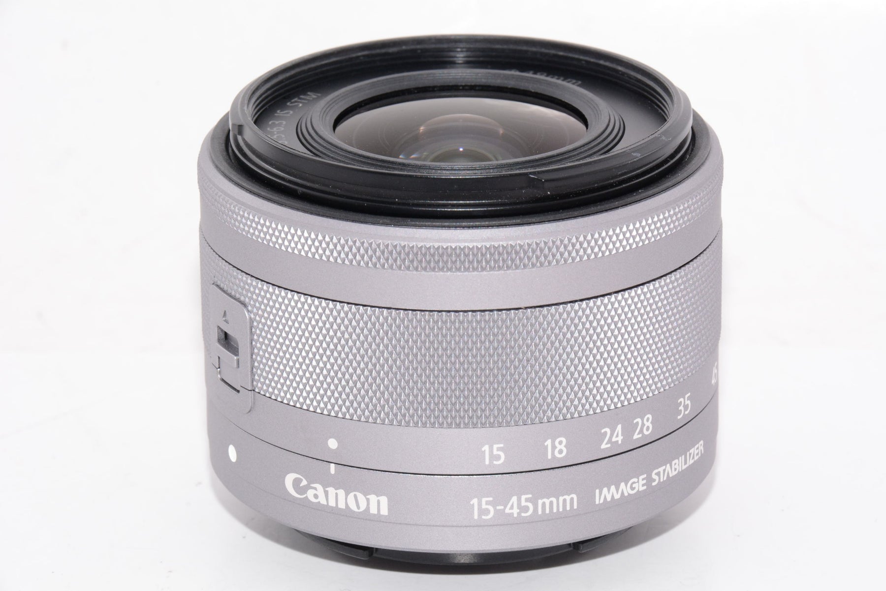 【外観特上級】Canon 標準ズームレンズ EF-M15-45mm F3.5-6.3IS STM(シルバー) ミラーレス一眼対応 EF-M15-45ISSTMSL