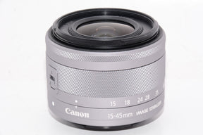 【外観特上級】Canon 標準ズームレンズ EF-M15-45mm F3.5-6.3IS STM(シルバー) ミラーレス一眼対応 EF-M15-45ISSTMSL