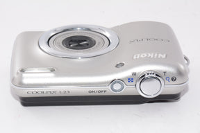 【外観特上級】NikonデジタルカメラCOOLPIX L23 シルバー