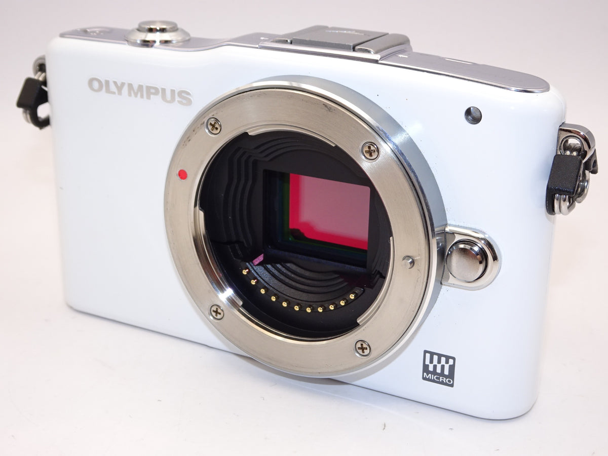 【外観並級】OLYMPUS ミラーレス一眼 PEN mini E-PM1 レンズキット ホワイト E-PM1 LKIT WHT