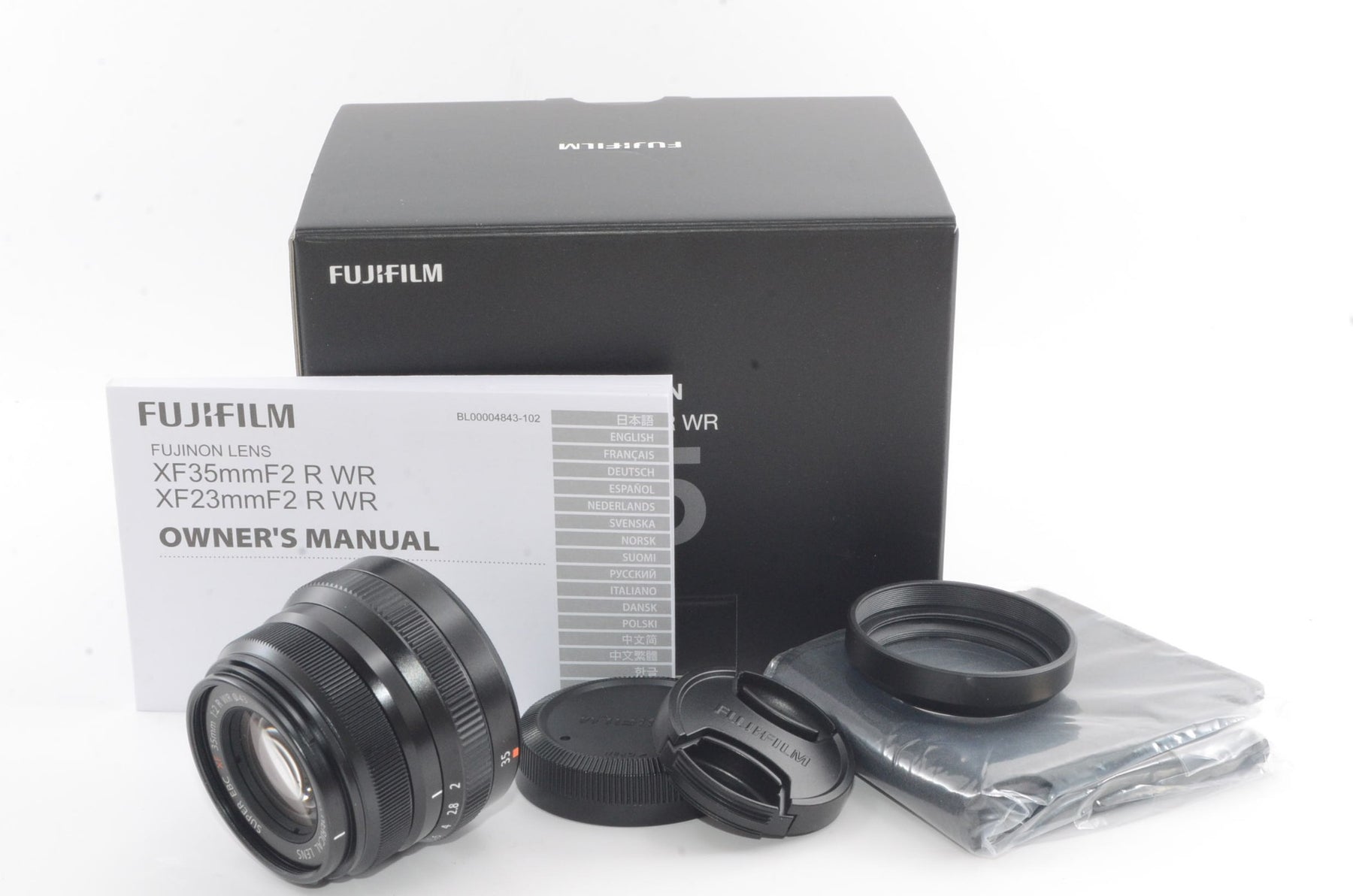 【外観特上級】FUJIFILM 単焦点標準レンズ XF35mmF2R WR B ブラック