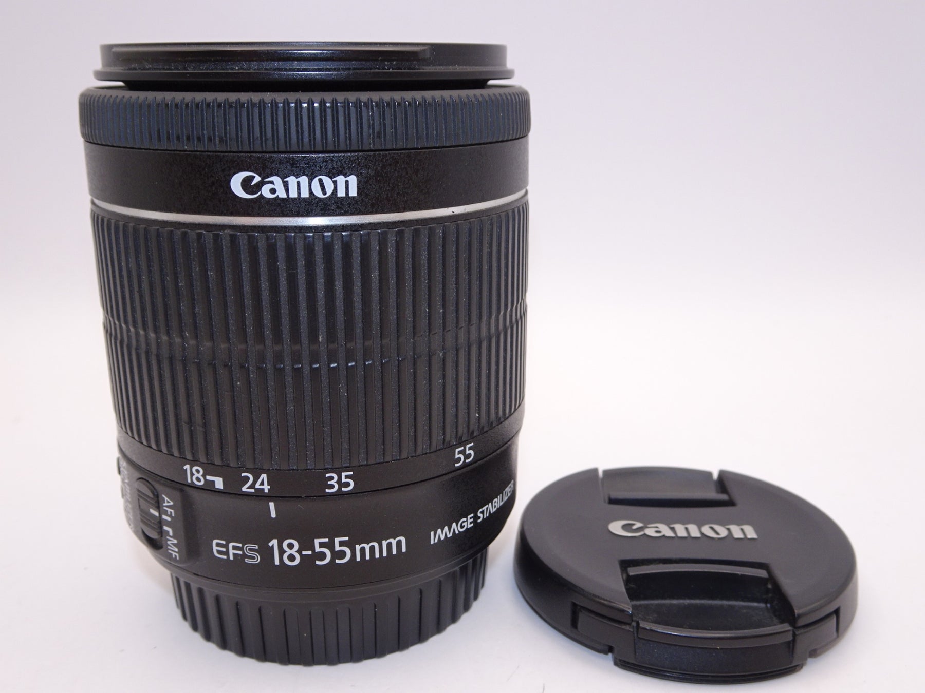 【外観並級】Canon 標準ズームレンズ EF-S18-55mm F3.5-5.6 IS STM