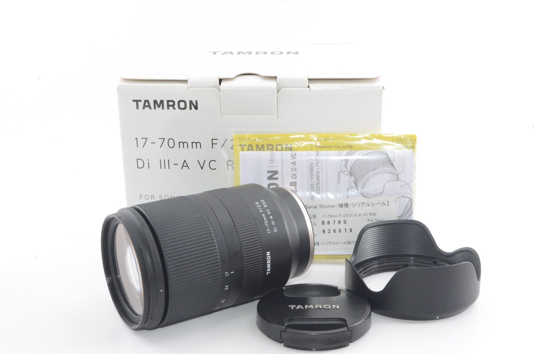 【外観特上級】タムロン 17-70mm F/2.8 Di III-A VC RXD ソニーEマウント用 (Model B070)