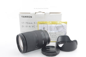 【外観特上級】タムロン 17-70mm F/2.8 Di III-A VC RXD ソニーEマウント用 (Model B070)