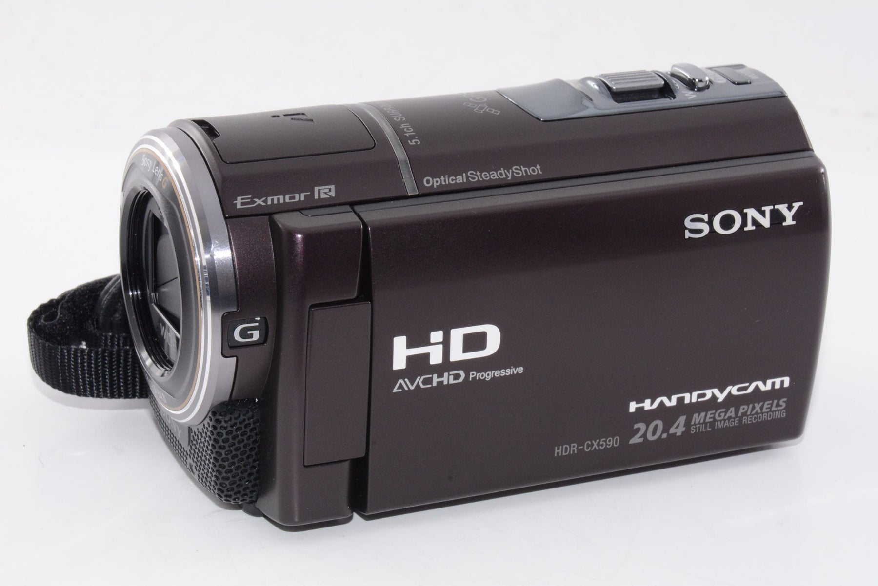 【外観特上級】ソニー SONY HDビデオカメラ Handycam HDR-CX590V ボルドーブラウン