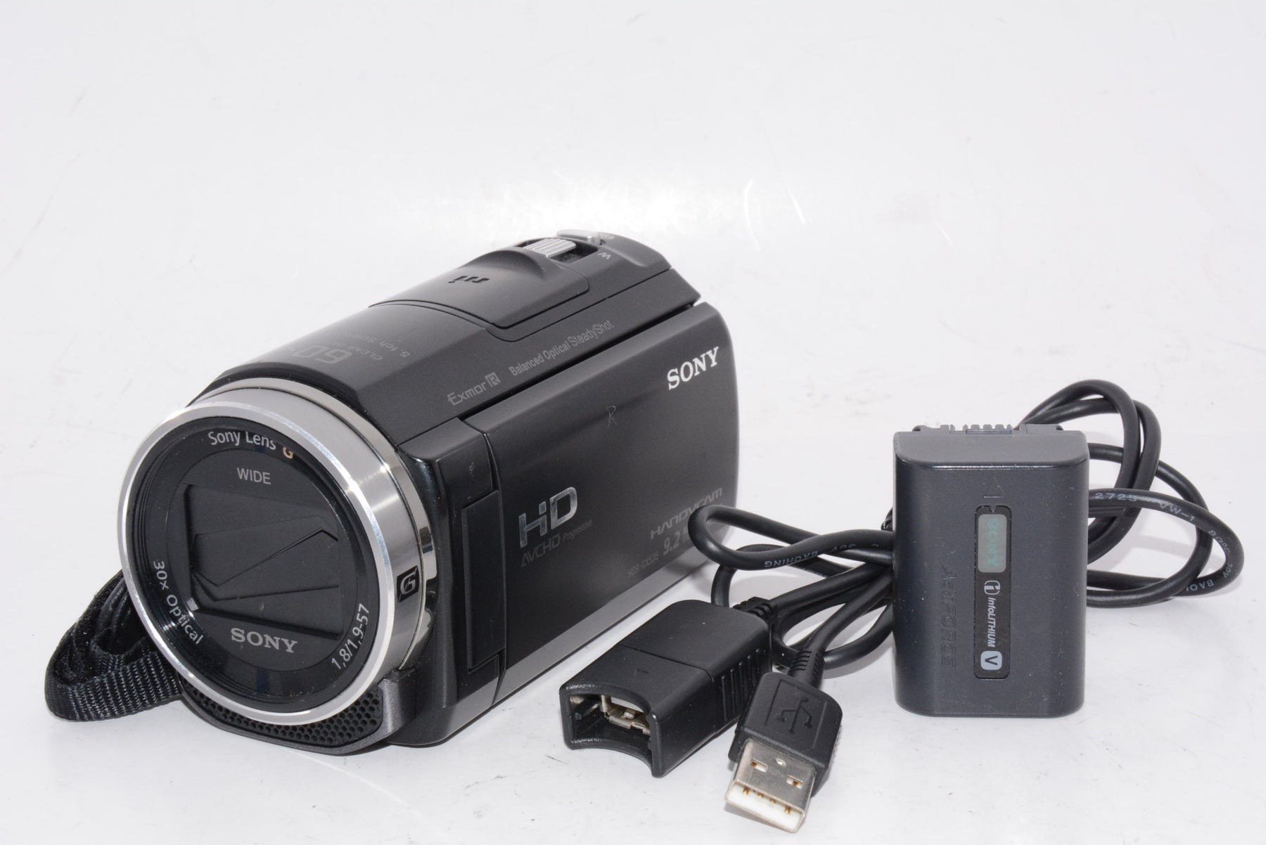 【外観並級】SONY ビデオカメラ Handycam CX535 ブラック HDR-CX535/B