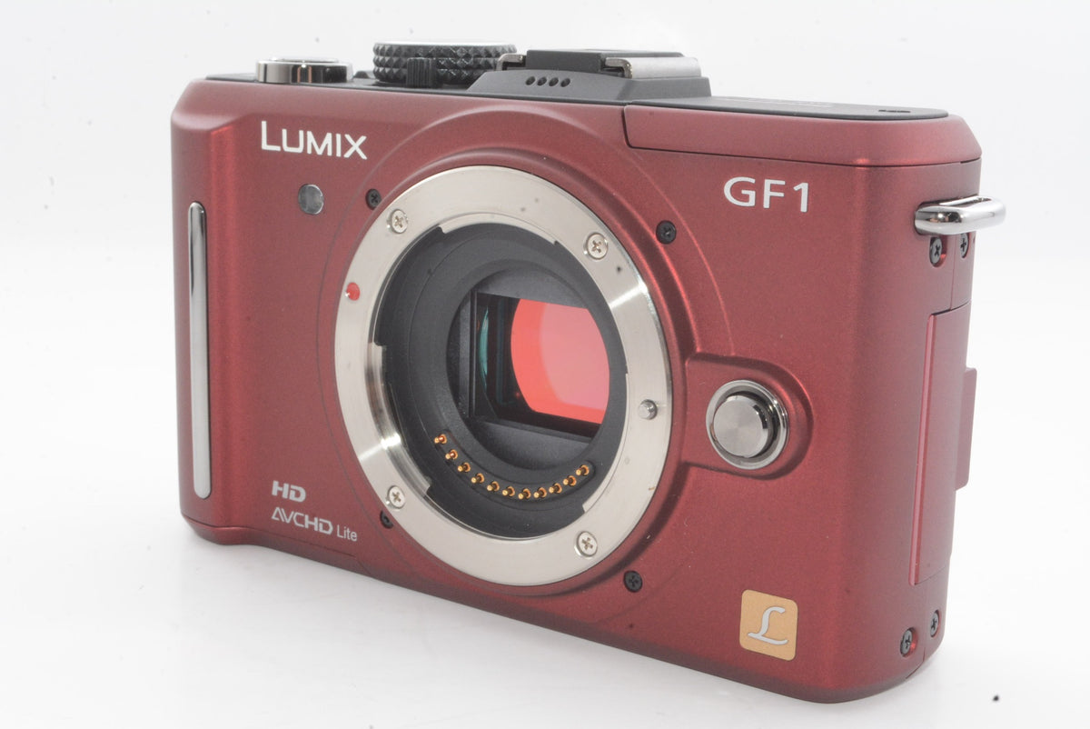 【外観特上級】パナソニック デジタル一眼カメラ GF1 レンズキット(20mm/F1.7パンケーキレンズ付属) アーバンレッド